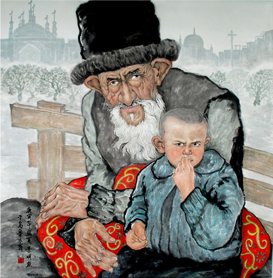 新疆画家王景明作品